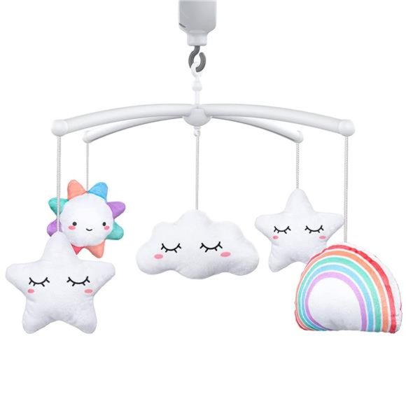 Baby Crib Mobile, 23 Inches Baby Mobile Arm and 5 Pcs Hanging Toys - Picture 1 of 6